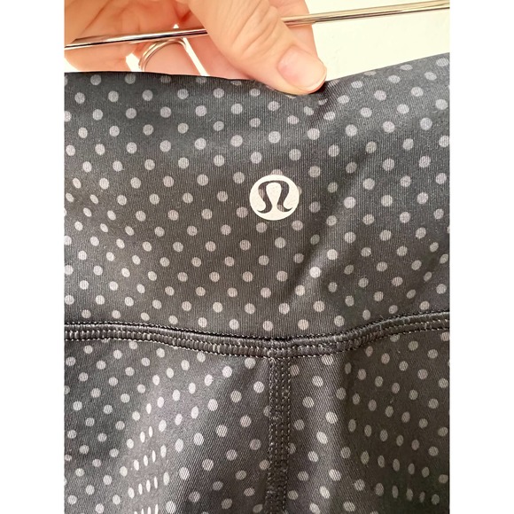LULULEMON Women's Gray/Black Micro Dot Wunder Under Full Length Leggings size 4 - Picture 6 of 7